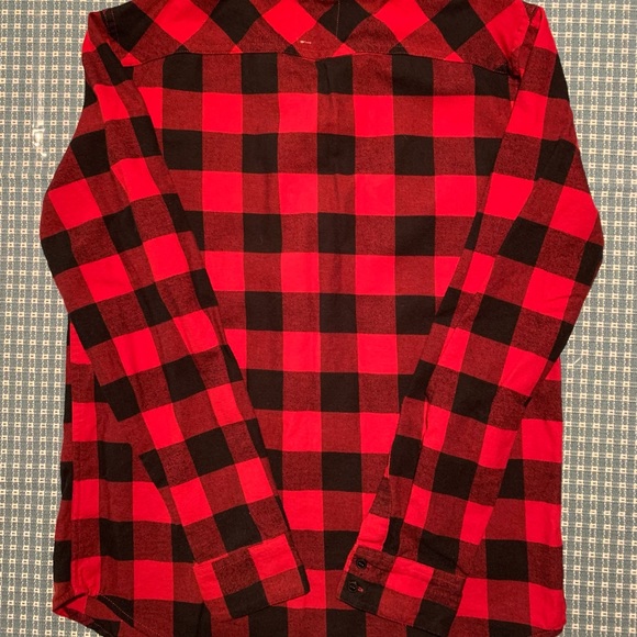 Levi’s Misses XS Buffalo Plaid Long Sleeve Button-Down Flannel Shirt - Picture 2 of 6